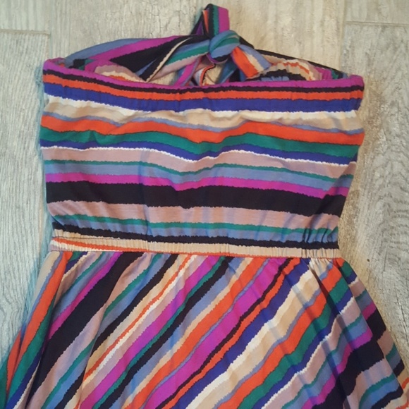 Super cute colorful summertime strapless dress - Picture 2 of 4